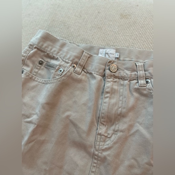 ADORABLE 90’s Vintage Calvin Klein Jeans Jean Skirt with Pockets - Picture 1 of 5